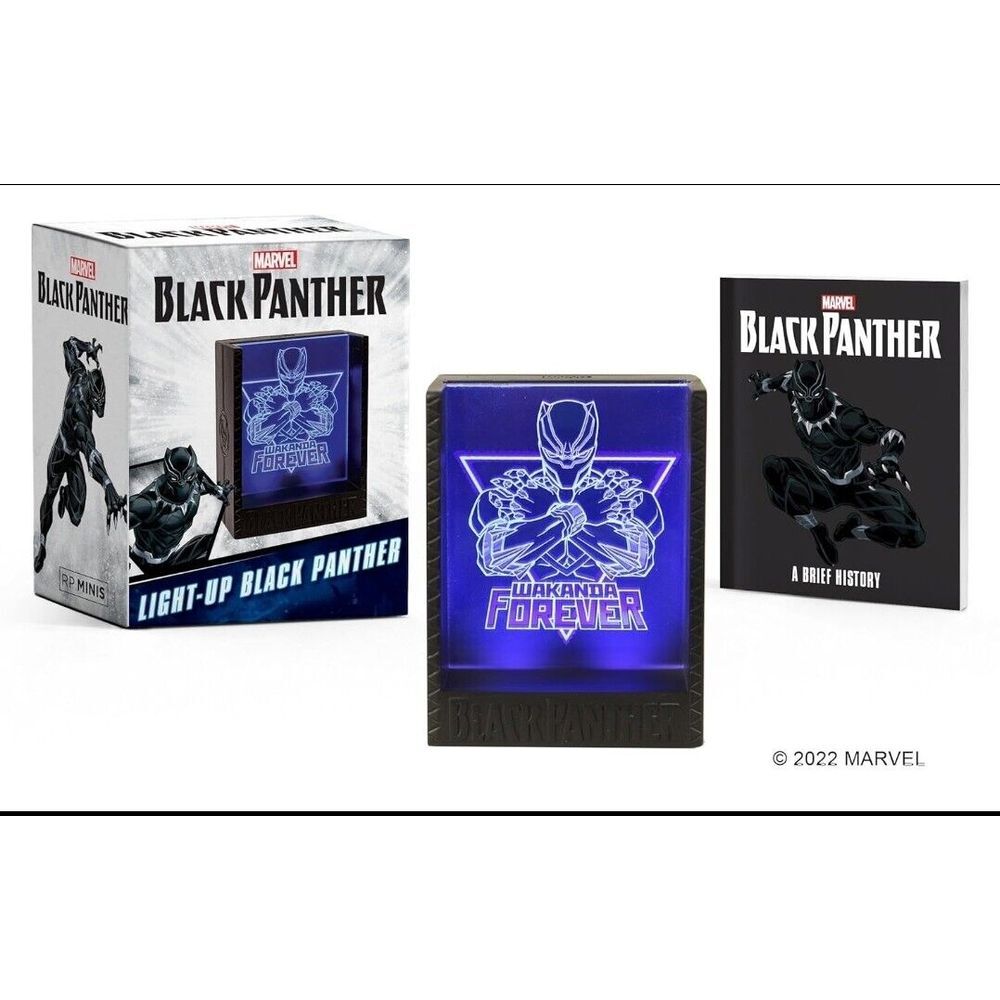 Marvel Black‎ Panther Light Up Black Panther RP Minis Collectible SEALED NEW
